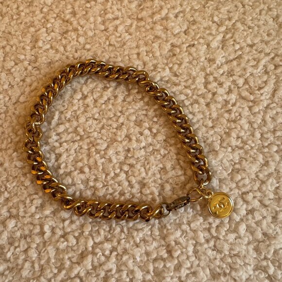 Authentic CHANEL Holiday CC Logo Charm Bracelet - Picture 1 of 6
